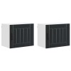 Fali szekrény lucca 2 pcs fekete 50 x 31 x 40 cm szerelt fa