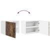 Fali szekrény lucca 2 pcs füstös tölgy 50 x 31 x 40 cm