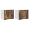 Fali szekrény lucca 2 pcs füstös tölgy 50 x 31 x 40 cm