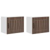 Fali szekrény lucca 2 pcs barna tölgy 50 x 31 x 40 cm