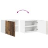 Fali szekrény lucca 2 pcs antik fa 50 x 31 x 40 cm szerelt fa