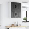Fali szekrény lucca 2 pcs fekete 60 x 31 x 40 cm szerelt fa