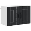 Fali szekrény lucca 2 pcs fekete 60 x 31 x 40 cm szerelt fa