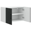 Fali szekrény lucca 2 pcs fekete 60 x 31 x 40 cm szerelt fa