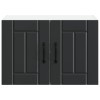 Fali szekrény lucca 2 pcs fekete 60 x 31 x 40 cm szerelt fa