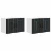 Fali szekrény lucca 2 pcs fekete 60 x 31 x 40 cm szerelt fa
