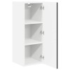 Fali szekrény lucca 2 pcs fekete 30 x 31 x 80 cm szerelt fa