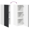 Fali szekrény lucca 2 pcs fekete 30 x 31 x 80 cm szerelt fa