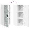 Fali szekrény lucca 2 pcs betonszürke 30 x 31 x 80 cm