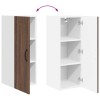 Fali szekrény lucca 2 pcs barna tölgy 30 x 31 x 80 cm