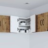 Fali sarokszekrény porto öreg fa 57 x 57 x 40 cm faanyag