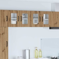 Fali konyhaszekrény 2 pcs artisan tölgy 60 x 31 x 40 cm faanyag