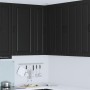 Fali sarokszekrény porto fekete 57 x 57 x 100 cm faanyag