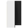 Fali sarokszekrény porto fekete 57 x 57 x 100 cm faanyag