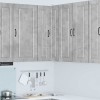Fali sarokszekrény porto beton szürke 57 x 57 x 100 cm faanyag