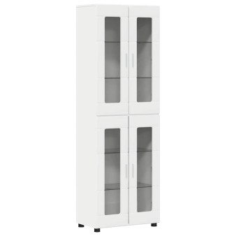 Magasfiú polcokkal florin fehér 60 x 35 x 182 cm faanyag