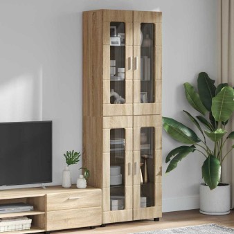 Magasfiú polcokkal florin sonoma tölgy 60 x 35 x 182 cm faanyag