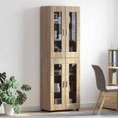 Magasfiú polcokkal florin sonoma tölgy 60 x 35 x 182 cm faanyag