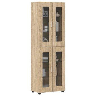 Magasfiú polcokkal florin sonoma tölgy 60 x 35 x 182 cm faanyag
