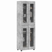 Magasfiú polcokkal florin beton szürke 60 x 35 x 182 cm faanyag