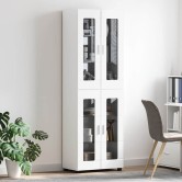 Magasfiú florin magas fényű fehér 60 x 35 x 182 cm faanyag