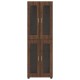 Magasfiú polcokkal ajtóval barna tölgy 60 x 35 x 182 cm faanyag
