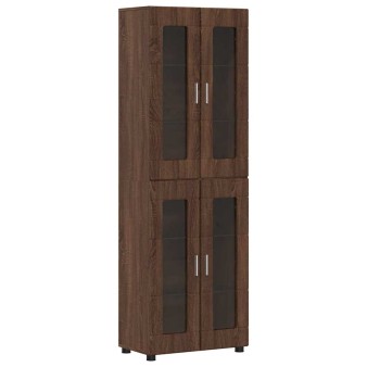 Magasfiú polcokkal florin barna tölgy 60 x 35 x 182 cm faanyag