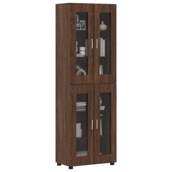 Magasfiú polcokkal florin barna tölgy 60 x 35 x 182 cm faanyag