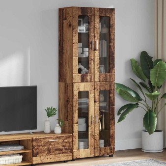 Magasfiú polcokkal florin öreg fa 60 x 35 x 182 cm faanyag