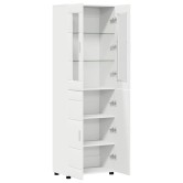 Magasfiú polcokkal florin fehér 60 x 35 x 182 cm faanyag