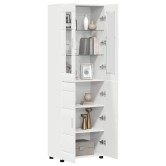 Magasfiú polcokkal florin fehér 60 x 35 x 182 cm faanyag