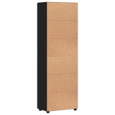 Magasfiú polcokkal florin fekete 60 x 35 x 182 cm faanyag Magasfiú polcokkal florin fekete 60 x 35 x 182 cm faanyag