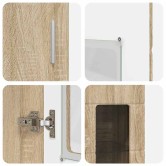 Magasfiú polcokkal florin sonoma tölgy 60 x 35 x 182 cm faanyag Magasfiú polcokkal florin sonoma tölgy 60 x 35 x 182 cm faanyag