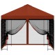 Kerti pavilon oldalfalakkal 3 x 3 m terrakotta