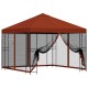 Kerti pavilon oldalfalakkal 3 x 3 m terrakotta