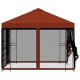 Kerti pavilon oldalfalakkal 3 x 3 m terrakotta