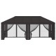 Napernyő ponyva oldalfalakkal antracitszürke 600,5 x 300,5 cm