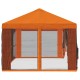 Napernyő ponyva oldalfalakkal narancssárga 600,5 x 300,5 cm