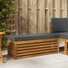 Székpad természetes és antracit 115 x 43 x 37 cm tömör akácfa