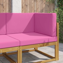 Kültéri kanapé párna 3 pcs rózsaszín poliészter