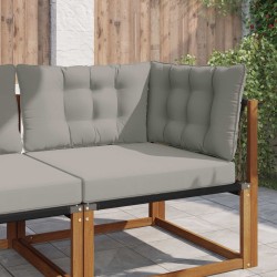 Kültéri kanapé párna 3 pcs szürke poliészter