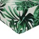 Kültéri ülőpárna levél mintázat 40 x 40 x 8 cm 100% poliészter