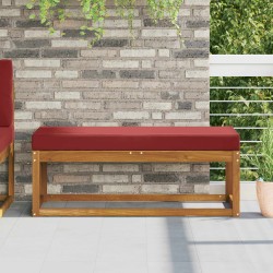 Ülőpárna bordó 115 x 40 x 8 cm 100% poliészter