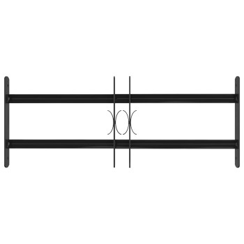 Ablak rács 76 x 30 cm porszórt acél fekete