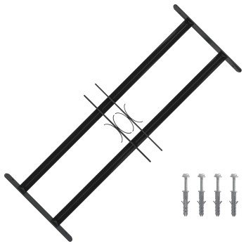 Ablak rács 76 x 30 cm porszórt acél fekete