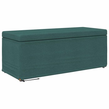 Zsámoly sötétzöld 101 x 41 x 40 cm szövet és faszerkezet