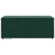 Zsámoly sötétzöld 101 x 41 x 40 cm bársony és műanyag fa