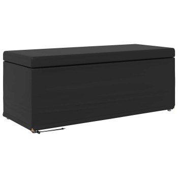 Zsámoly fekete 101 x 41 x 40 cm műbőr és műanyag fa