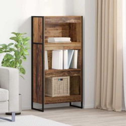 Könyvespolc öreg fa 80 x 30 x 155 cm faanyag
