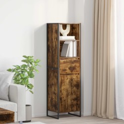 Könyvespolc fiókkal füstös tölgy 43 x 36 x 150,5 cm faanyag